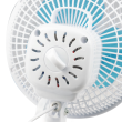 Ventilator birou Hausberg HB5550, 15W-20W, 15 cm, 2 viteze, alb-albastru