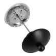 Infuzor din sticla pentru Cafea/Ceai HB-H 129, filtru inox, 800 ml, Negru