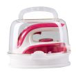 Fier calcat de voiaj Hausberg HB-7910RS, 800-1000W, rezervor de apa 50ml, Rosu-Alb