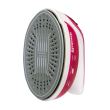 Fier calcat de voiaj Hausberg HB-7910RS, 800-1000W, rezervor de apa 50ml, Rosu-Alb