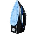 Fier de calcat Hausberg HB-7802BL, talpa ceramica, jet de abur 12g/min, abur pe verticala 25g/min, sistem antipicurare, sistem autocuratare, 2200W