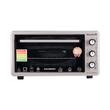 Cuptor Electric cu Ventilator HAUSBERG HB-8015, 1800 W, Geam dublu, 48L, Lumina interioara, Timer, 5 Programe gatire, Termostat reglabil 250 grade, Inox/Negru
