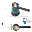 Ibric electric pentru cafea Hausberg HB-3815VR, Putere 800W, Capacitate 800 ml, Inox-Verde