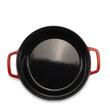 Oala din fonta emailata cu capac HAUSBERG HB-H746, capacitate 5L, diametru 26 cm, adancime 11 cm, interior antiaderent, Rosu