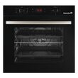 Pachet Incorporabil Cuptor electric Hausberg HB-8054NG, Clasa A, 71L, 2225W, Negru, Plita Incorporabila HB-563NG, 4 arzatoare, Gaz, Sticla, Negru