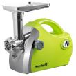 Masina de tocat carne Hausberg HB-3430VR, Inox , 1800 W, motor cupru, Verde