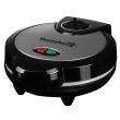 Aparat waffe Hausberg HB-3562NG, 1300 W, 4 compartimente, carcasa din Inox, Negru