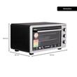 Cuptor Electric Hausberg HB-8000P capacitate 48 Litri, putere 1800W, Temperatura maxima 230 grade, timer prevazut cu alarma sonora