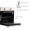 Cuptor incorporabil rustic Hausberg HB8050RST, 57L, putere 2000W, culoare bej rustic