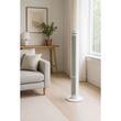 Ventilator turn Hausberg HB-5952AB, 55W, 38 inch, 3 viteze, temporizator 24h, LED, oscilatie, telecomanda, alb