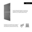 Hota incorporabila decorativa Hausberg HB-1260NG, Putere de absorbtie 400 m3/h, 1 motor, 60 cm, Negru