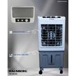 Racitor de aer portabil Hausberg HB-5961AB, 75W, rezervor 20L, 3 viteze, control mecanic, 2 cutii gheata, alb