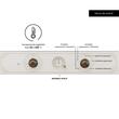 Cuptor incorporabil rustic Hausberg HB8050RST, 57L, putere 2000W, culoare bej rustic