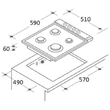 Pachet Incorporabil Cuptor electric Hausberg HB-8051IN, Clasa A, 76L, 2000W, Negru/Inox, Plita incorporabila HB-567NG, Gaz, 4 arzatoare, fonta, Sticla, Hota incorporabila telescopica HB-1285IN, Putere de absorbtie 420 m3/h, 2 motoare, 60 cm, Alb