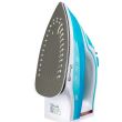 Fier de calcat Hausberg HB-7831BL, Talpa Inox, 2200 W, 0.4 l, Alb/Albastru