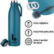 Termos Izolant cu Perete Dublu BAABN, 750 ml pentru Camping, Drumeții, Fitness, Sticla de apa din Otel inoxidabil, Anti-Scurgere