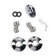 Baterie baie pentru dus Sanitec SN0009, monocomanda + accesorii, material Zinc