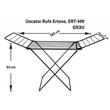 Uscator Rufe Ertone, ERT-MN G93U, tip suport, sustine 18 kg
