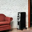 Calorifer electric Hausberg HB-8900NG, 1500 W, 7 elementi, 3 nivele de putere, termostat reglabil