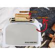 Prajitor paine 2 felii Hausberg, HB-190AB, 750W, declansare automata, Alb