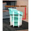 Aspirator fara sac Hausberg HB-2005VR, ciclonic, aspirare uscata, filtru Hepa, tehnologie multi-cyclon, 3L, 700W, 79dB, Alb-Turcoaz
