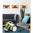 Aspirator fara sac Hausberg HB-2090VR, 1500W, capacitate 1.5 L, aspirare uscata, ciclonic, filtru HEPA, Alb-Verde