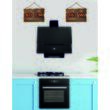 Hota Incorporabila decorativa Hausberg HB-2285NG, 163W , Filtru aluminiu, Putere de absorbtie maxim 650 m3/h, 60 cm, Negru