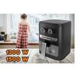 Friteuza cu aer cald HAUSBERG HB-2340, 1300-1500 W, 5 litri, temporizator 30 min, oprire automata, indicator luminos, termostat reglabil 80-200 grade C, protectie supraincalzire, picioare antiderapante, Negru