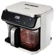 Friteuza cu aer Hausberg HB-2343AB, 6.5L, cos sticla, 12 programe, touchscreen, 1200W-1400W, 65-200°C , Alb
