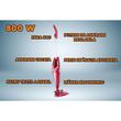 Aspirator vertical de mana HAUSBERG HB-2827RS 2 in 1, fara sac, aspirare uscata, filtru textil lavabil, 1.2 l, 800 W, rosu