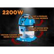 Aspirator cu filtrare prin apa Hausberg HB-2830BL, Cutere 2200W, Capacitate 18L, Nivel Zgomot 81dB, Filtru Lavabil, Tub Telescopic Metalic, Albastru