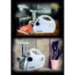 Masina de tocat carne Hausberg HB-3430AB, Inox , 1800 W, motor cupru, Alb