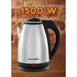 Cana fierbator inox Hausberg HB-3615, 1500 W, 1.8 L, suport rotativ, sistem de protectie