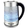 Cana fierbator din sticla cu afisaj digital HAUSBERG HB-3625, putere 1500-1800W, capacitate 2L, indicator LED, oprire automata, Material inox + sticla