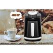 Aparat pentru preparat cafea turceasca Hausberg HB-3800AB, 1 recipient, 400W, avertizare sonora si luminoasa, Alb/Negru 