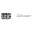 Plita incorporabila Hausberg HB-556IN, Gaz, 4 arzatoare, Sistem siguranta GAZ, Gratar din fonta, Inox