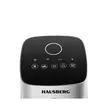 Ventilator turn digital Hausberg HB-5953AB, 55W, 41 inch, 3 viteze, 3 moduri, temporizator 24h, LED, oscilatie, telecomanda, difuzor parfum, alb