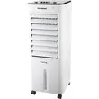 Racitor de aer portabil Hausberg HB-5963AB, 55–80W, rezervor 12L, 3 viteze, functie Turbo, oscilatie 60°, control mecanic, alb