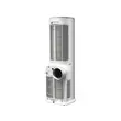 Aer conditionat portabil 4 in 1 Hausberg HB-5970AB, 16000 BTU, 2000W, racire, incalzire, ventilator, dezumidificare, 3 viteze, rezervor 1L, telecomanda, alb