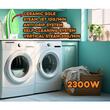 Fier de calcat Hausberg HB-7805VR, 2300W, 165ml, talpa ceramica, jet abur 12g/min, abur verticala 25g/min, sistem antipicurare, sistem autocuratare, Alb/Verde