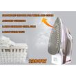 Fier de calcat Hausberg HB-7831MR, talpa inox, 2200W, maro