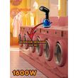 Fier de calcat vertical, Hausberg HB-7900NG, 1500-1700W, rezervor detasabil 220 ml, Negru/Albastru