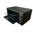Cuptor electric Rustic HAUSBERG HB-8001RST, 1400W, 48l, Timer mecanic, Termostat reglabil, 4 nivele de inaltime a tavii, usa din sticla rezistenta la temperature ridicate, panou mecanic, Negru-Auriu