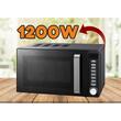 Cuptor cu microunde Hausberg HB-8003, 1200W, 6 trepte de putere, 20L, Control digital, Negru