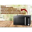 Cuptor cu microunde Hausberg HB-8003, 1200W, 6 trepte de putere, 20L, Control digital, Negru