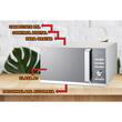 Cuptor cu microunde Hausberg HB-8009, 25 l, 1400 W, Digital, Argintiu