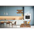 Cuptor electric incorporabil Hausberg HB-8054AB, Clasa A, volum 71L, putere 2225W, panou sticla termoizolant, termostat, timer, 8 functii, ventilatie, Alb