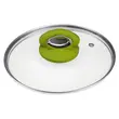 Oala ceramica Hausberg HB-H715GA, 4.5L, aluminiu, interior antiaderent, manere silicon, galben, 28x10.5cm