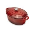 Oala din fonta emailata cu capac HAUSBERG HB-H750, capacitate 4.5L, diametru 30x23 cm, adancime 12 cm, interior antiaderent, Rosu