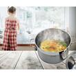 Oala cilindrica HAUSBERG HB-H772, din inox cu capac, capacitate 4.5 l, diametru 22 cm, fund dublu